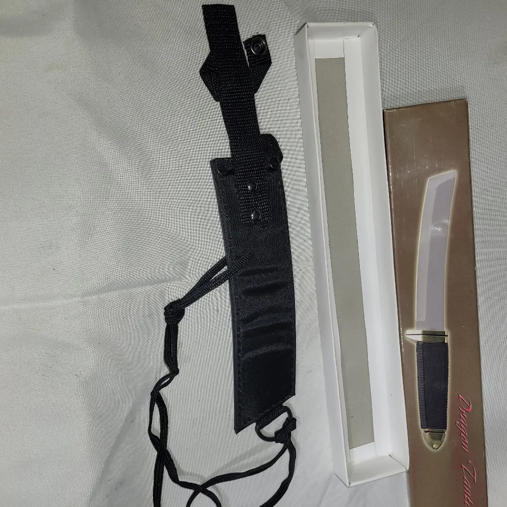Tanto Fixed Blade Knife - Black